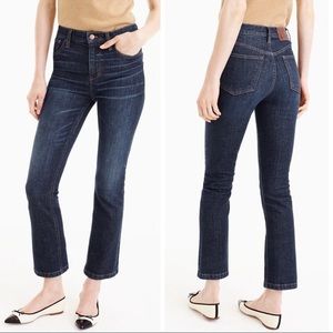 J. Crew Billie Demi Boot Crop Jeans Frayed Hem